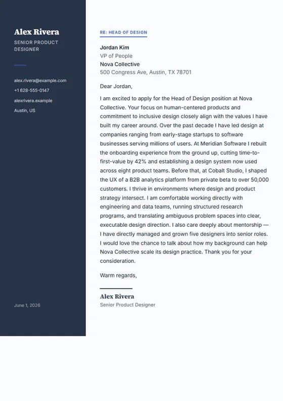 Sidebar template preview